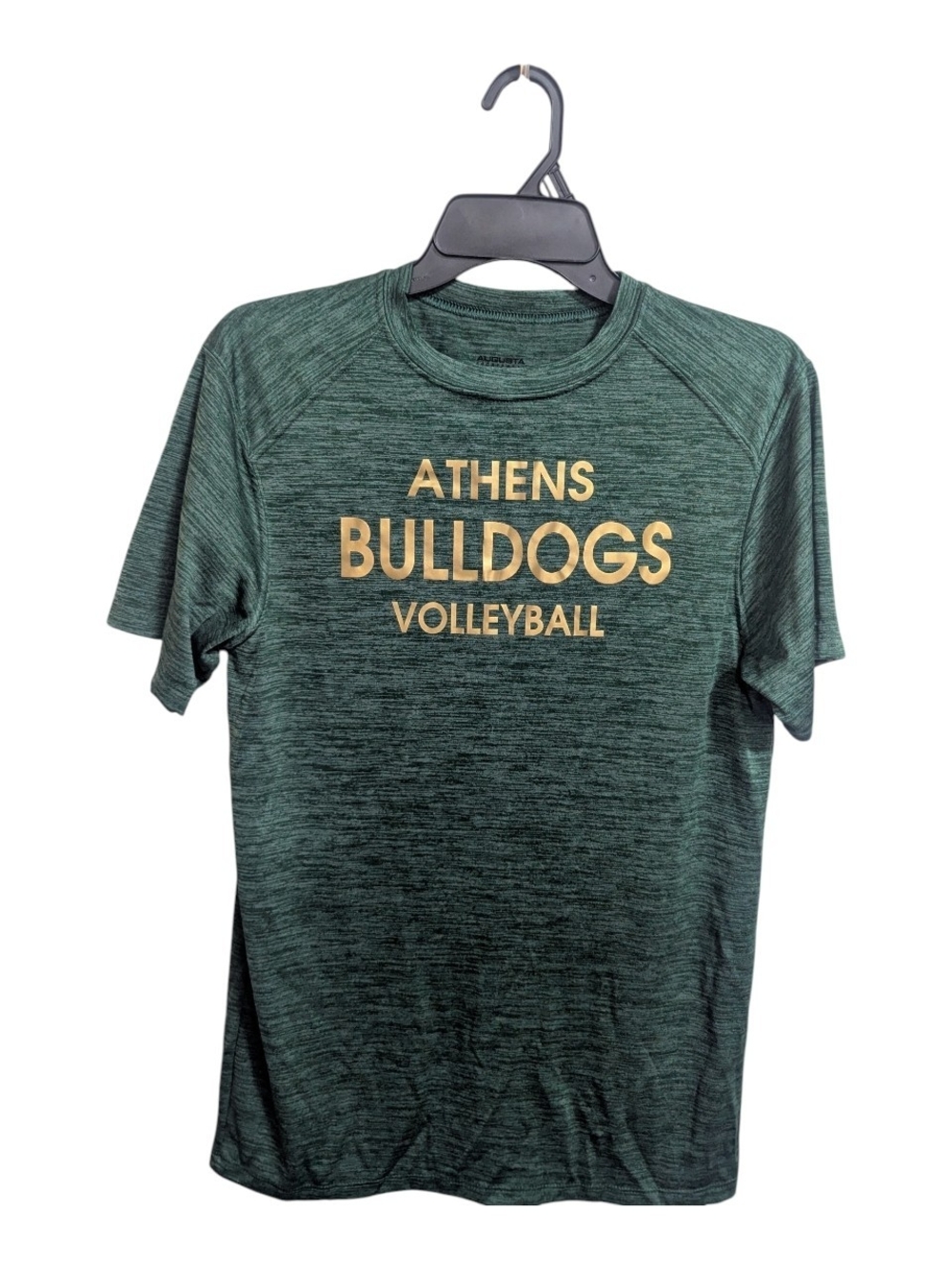 Augusta Sportswear Performance Tee Sz Small Athens Bulldogs Green Volleyball